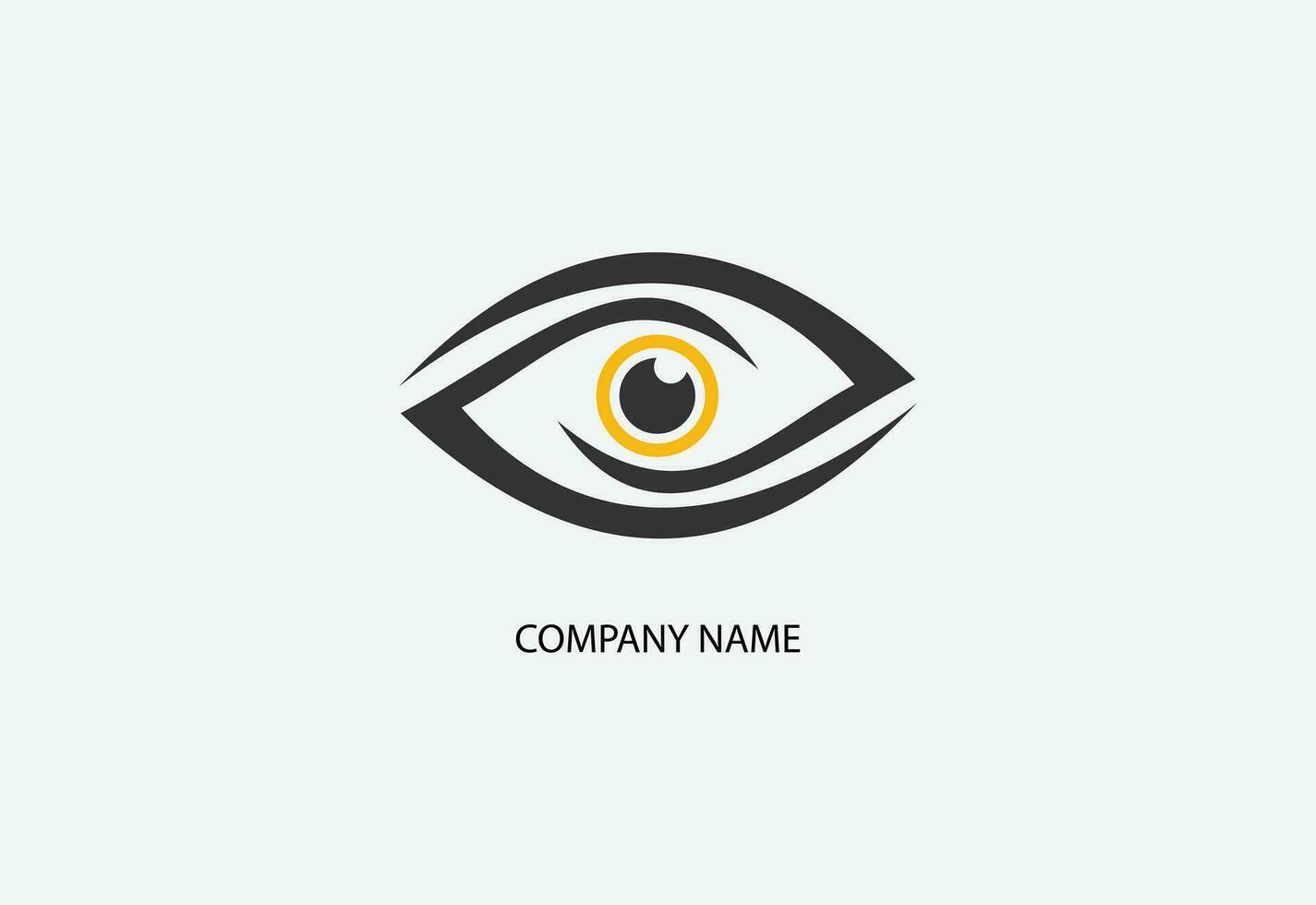 modello di progettazione del logo del concetto di occhio creativo vettore
