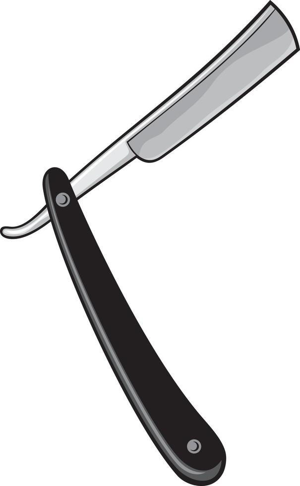 coltello da rasoio da barba vettore