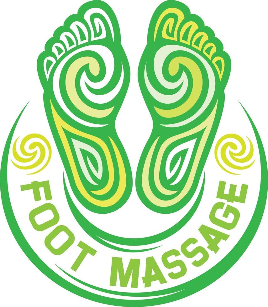 simbolo del massaggio ai piedi vettore