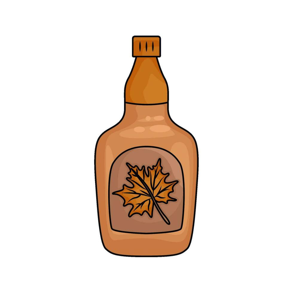 bottiglia bevanda autunno illustrazione vettore