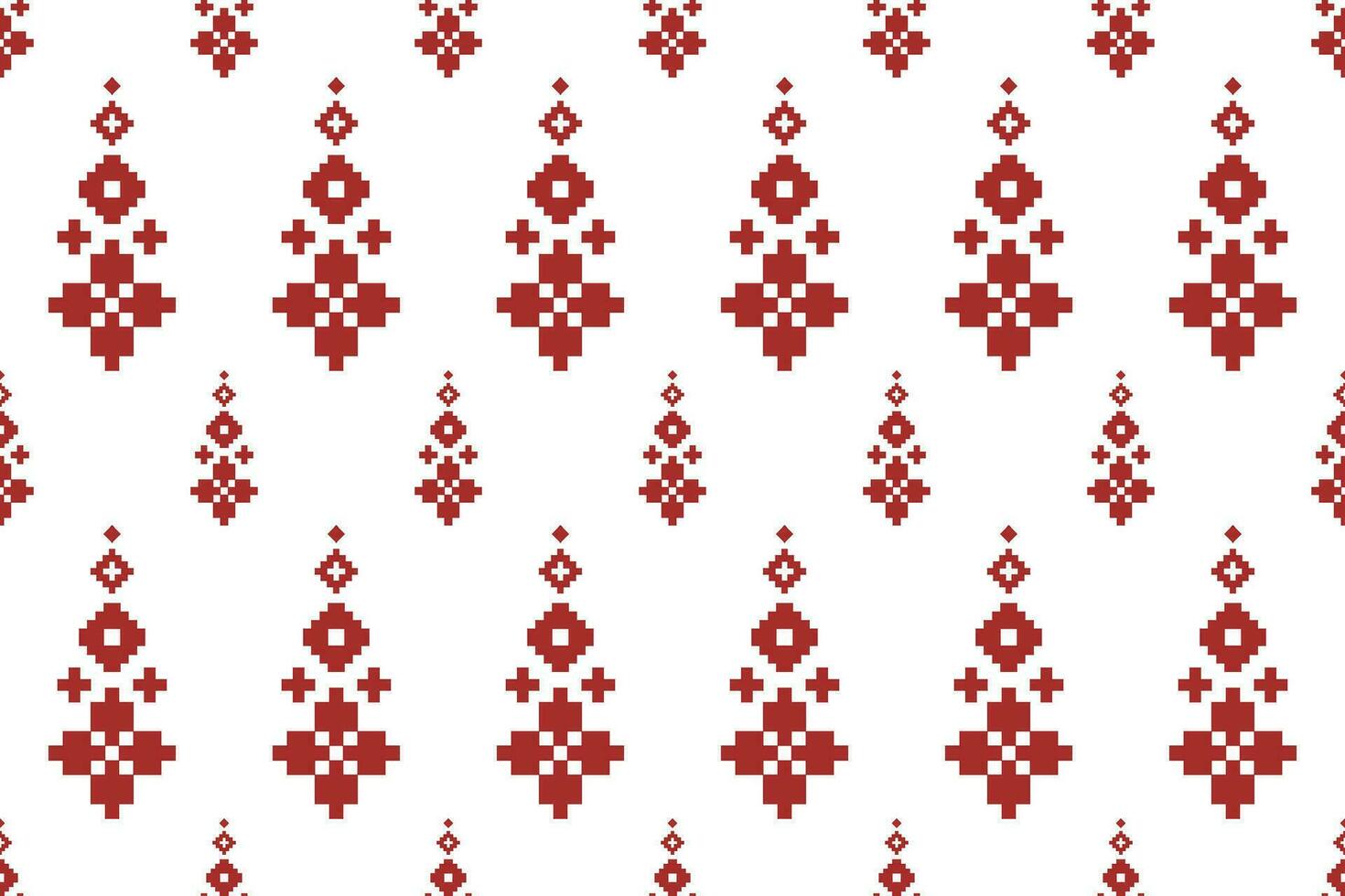 rosso tradizionale etnico modello paisley fiore ikat sfondo astratto azteco africano indonesiano indiano senza soluzione di continuità modello per tessuto Stampa stoffa vestito tappeto le tende e sarong vettore