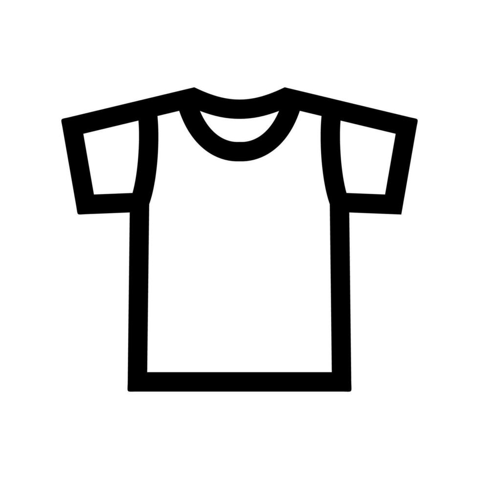 vuoto bianca maglietta icona simbolo. corto manica t camicia tecnico disegno moda piatto schizzo vettore illustrazione modello davanti e indietro visualizzazioni