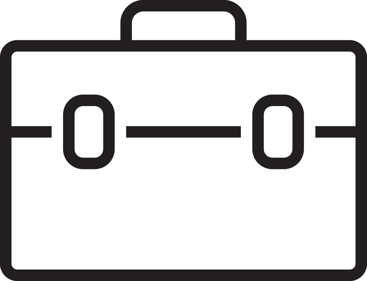 icona della linea per la valigia vettore