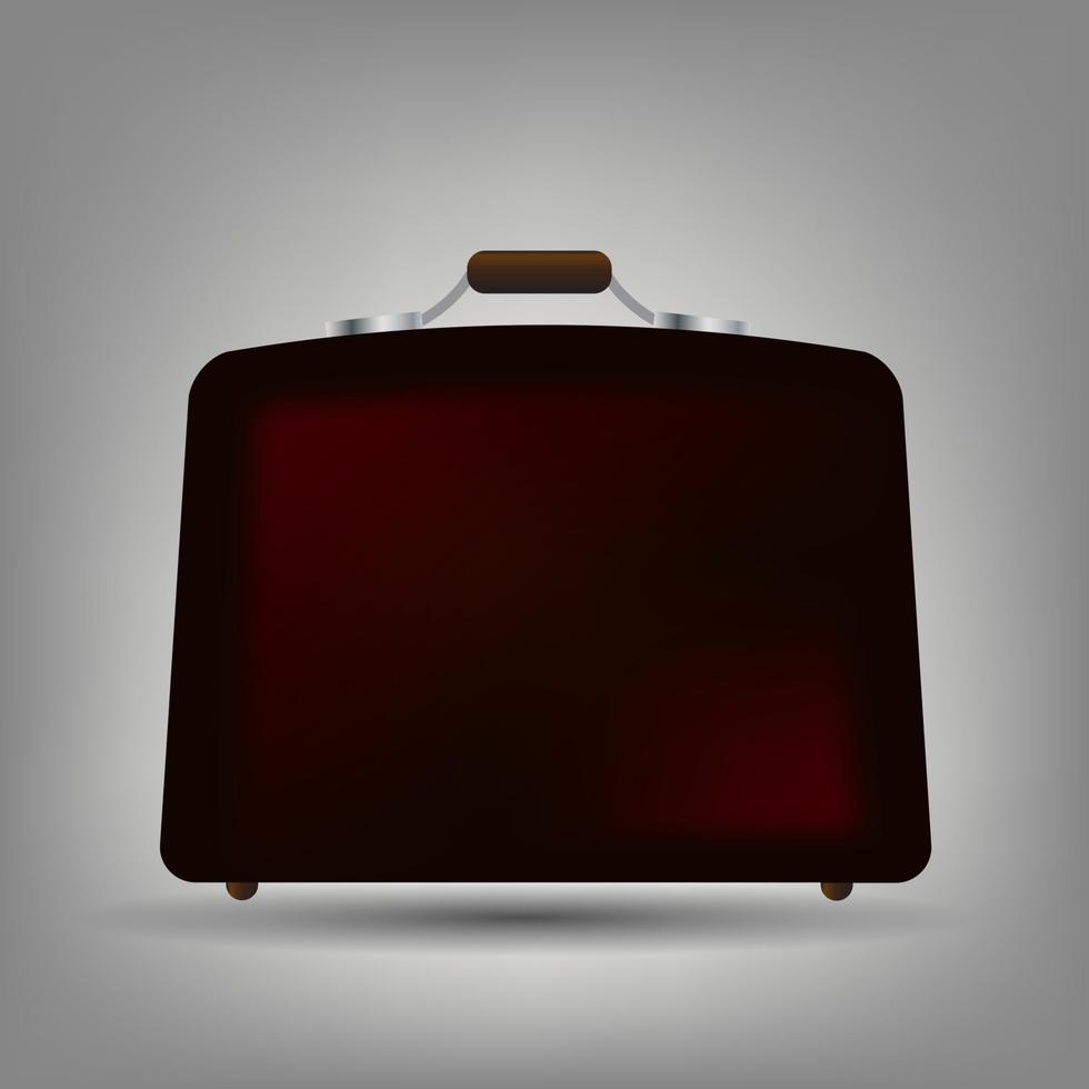 illustrazione vettoriale icona valigia blu