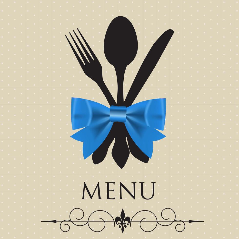 il concetto di menu del ristorante. illustrazione vettoriale