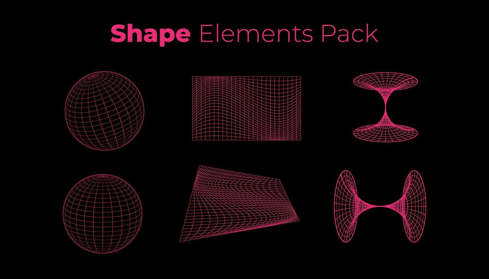 forme, Linee e globo elementi pacchetto. a disposizione nel vario angolo forme. vettore
