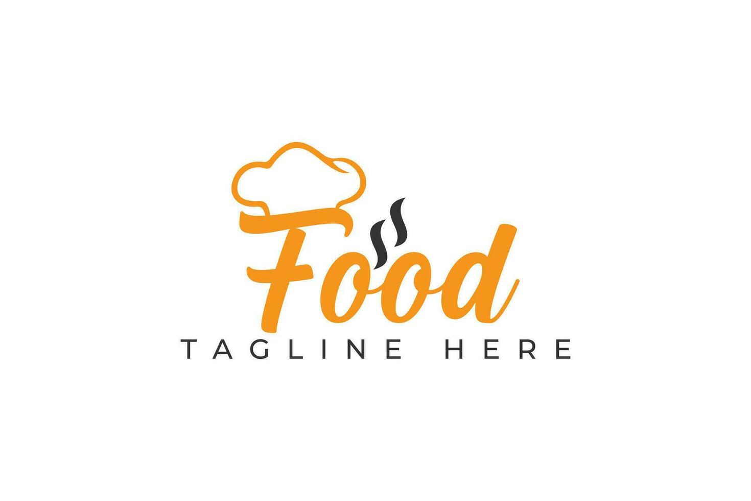 moderno ristorante logo design modello. cibo logo vettore