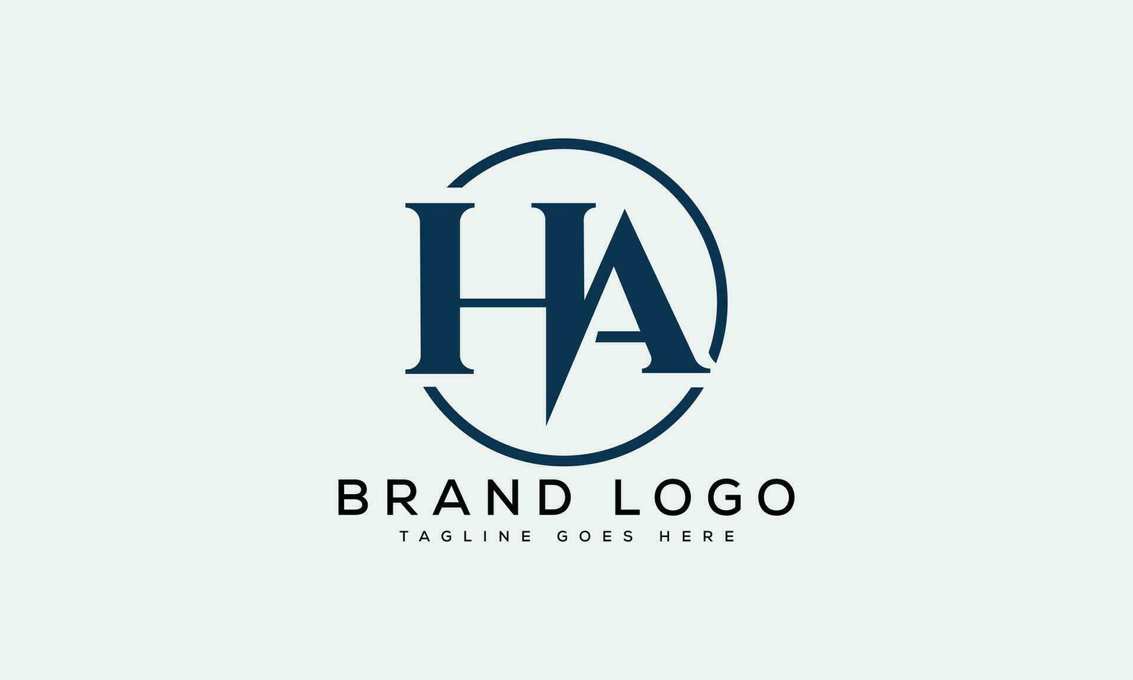 lettera ah logo design vettore modello design per marca.