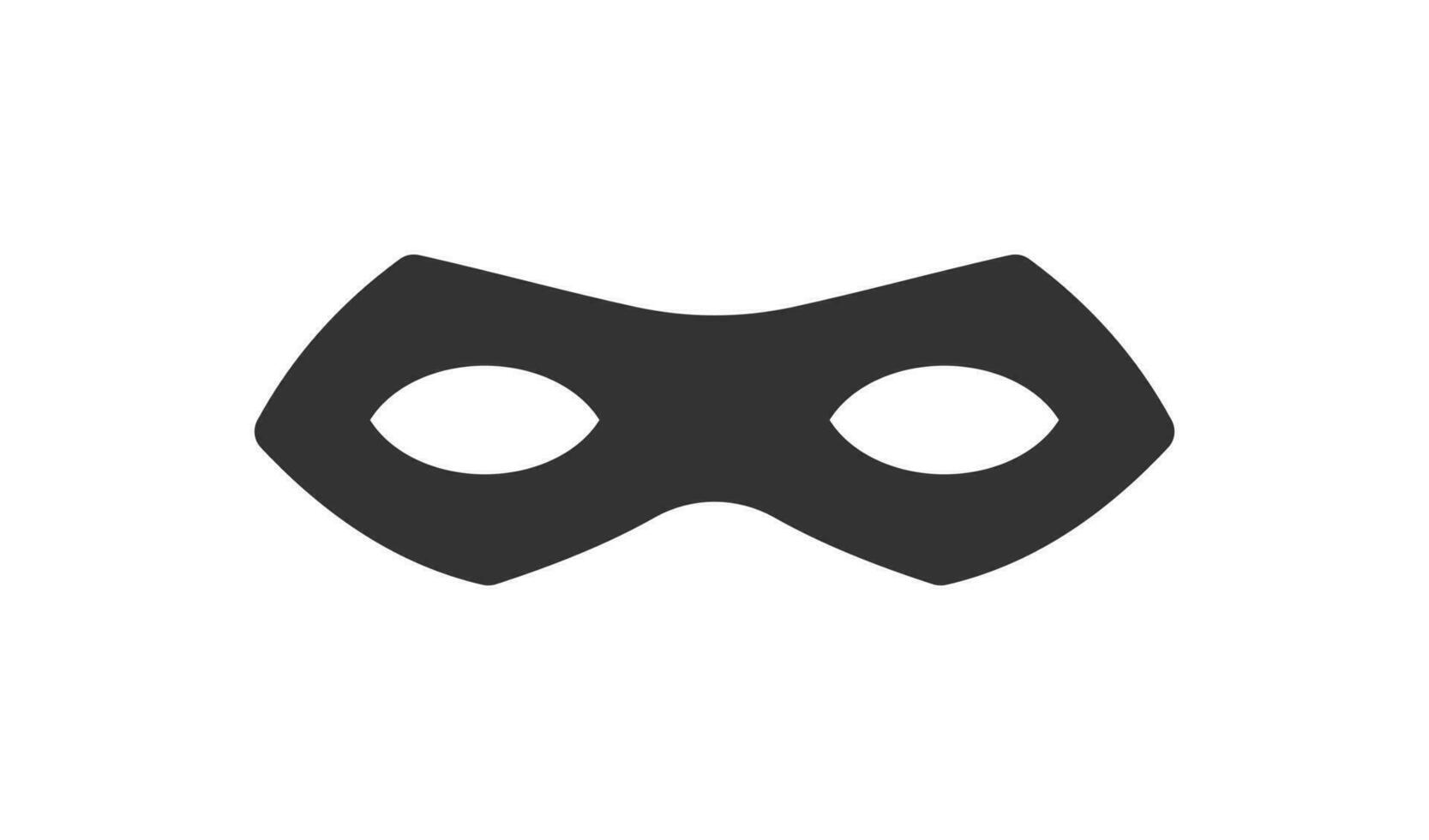 semplice maschera per proteggere segreto identità icona. vettore illustrazione desing.