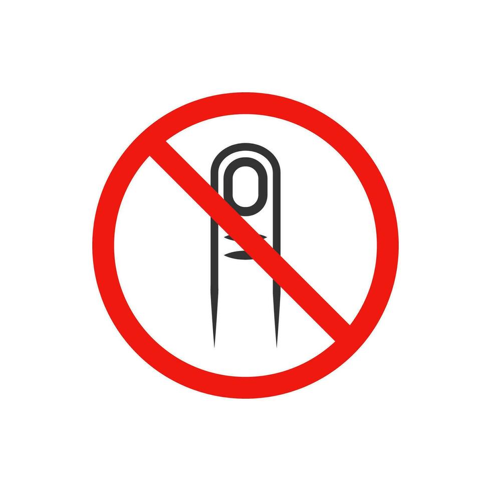 bandire dito icona. proibito toccare tampone simbolo. cartello no mano elemento vettore. vettore