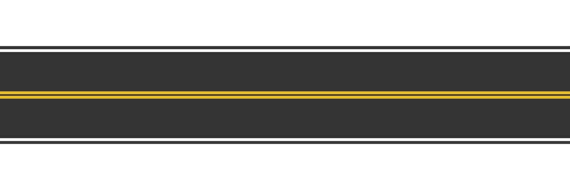 strada icona. senza soluzione di continuità strada marcatura con Due giallo solido Linee simbolo. cartello autostrada vettore. vettore