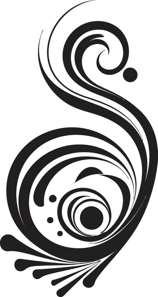 etereo spirali astratto Riccio vettori nel moderno arte capriccioso bobine contemporaneo astratto vettore icone