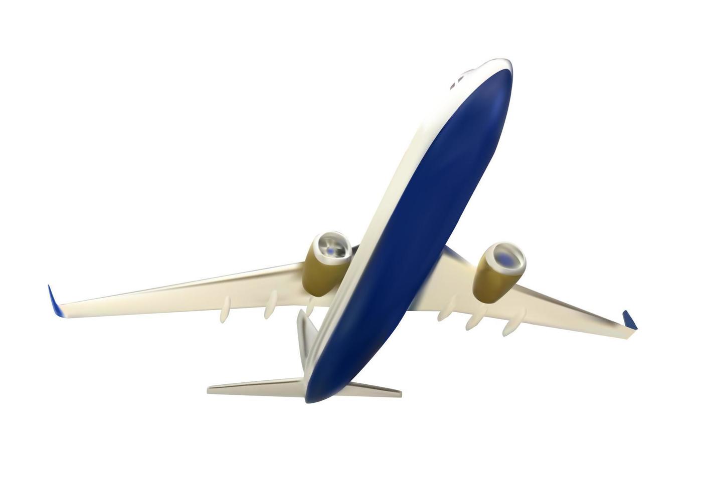 icona dell'aeroplano isolata sull'illustrazione bianca di vettore del fondo