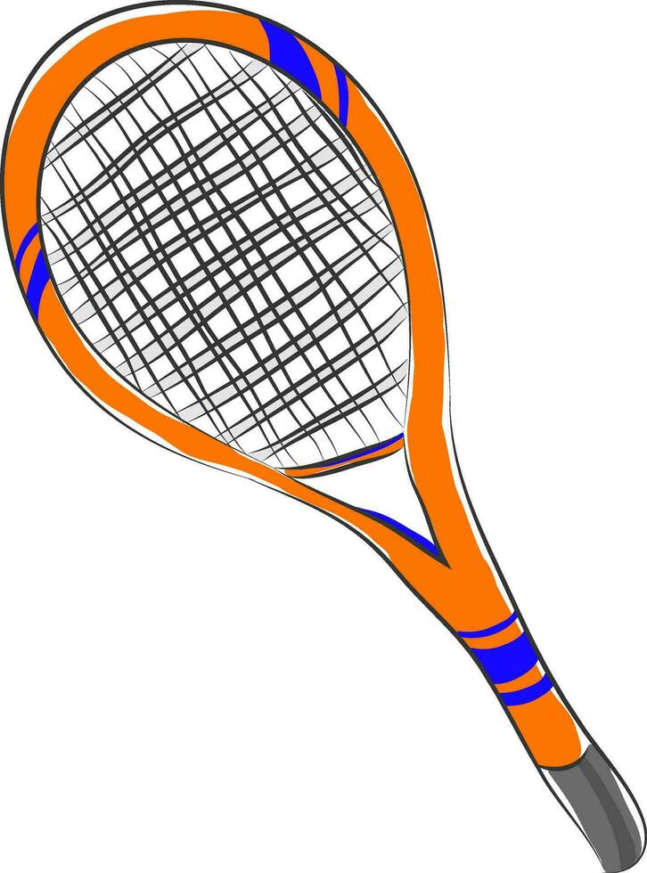 clipart di un' di colore marrone tennis racchettabile tennis ping pong racchetta vettore o colore illustrazione