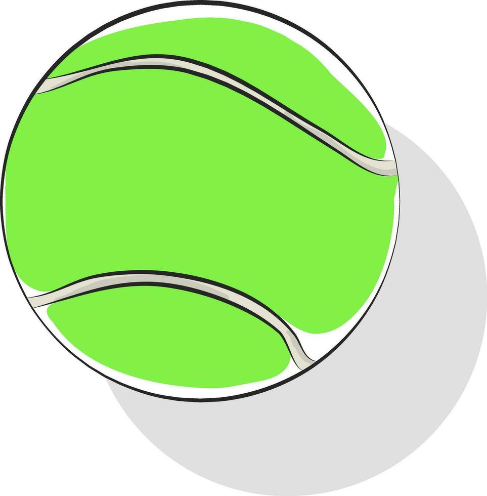 clipart di un' di colore verde tennis balltable tennis ping pong palla vettore o colore illustrazione