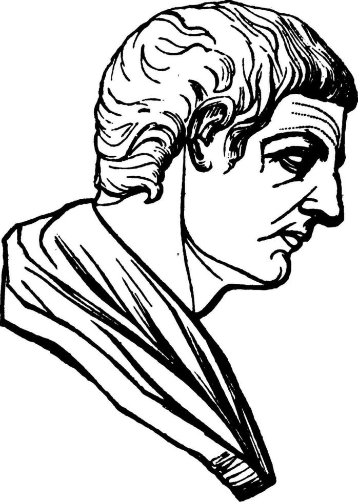 Aristotele, Vintage ▾ illustrazione vettore