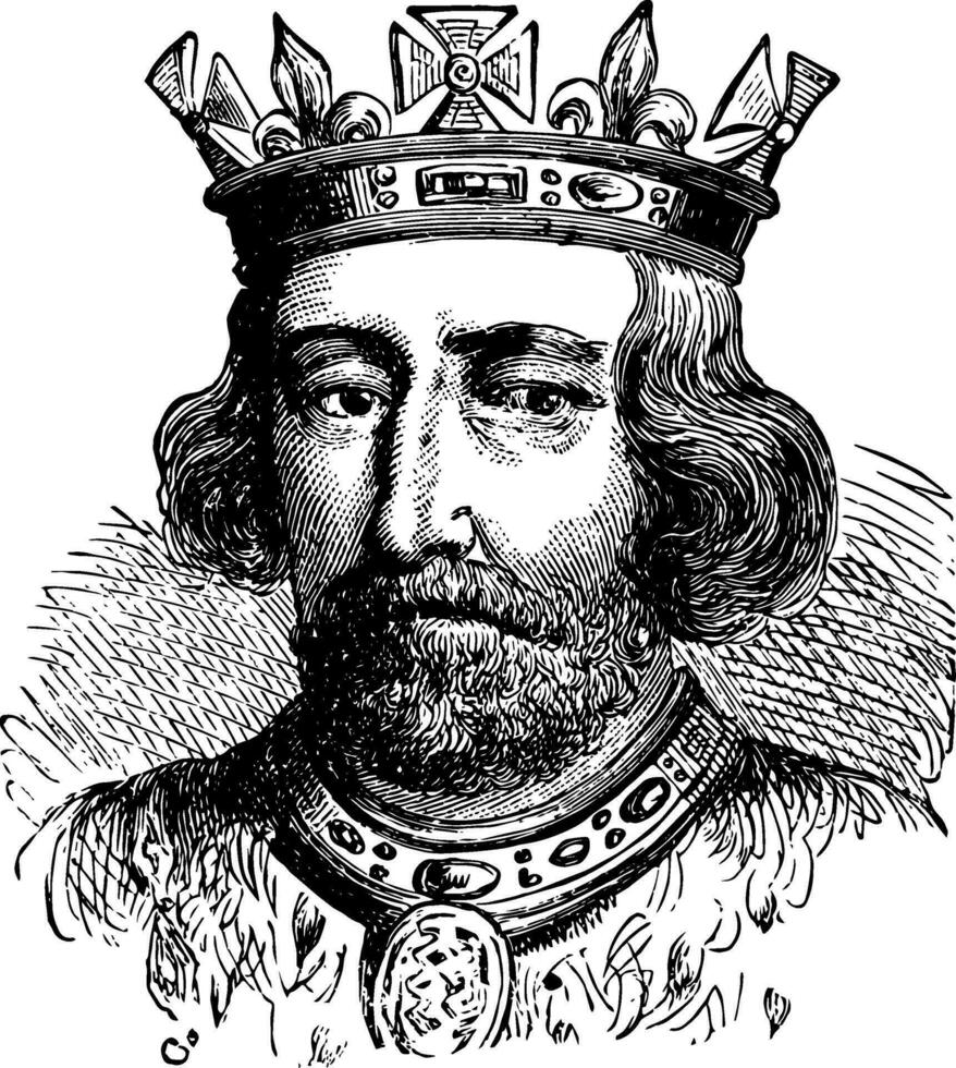 edward ii di Inghilterra, Vintage ▾ illustrazione vettore