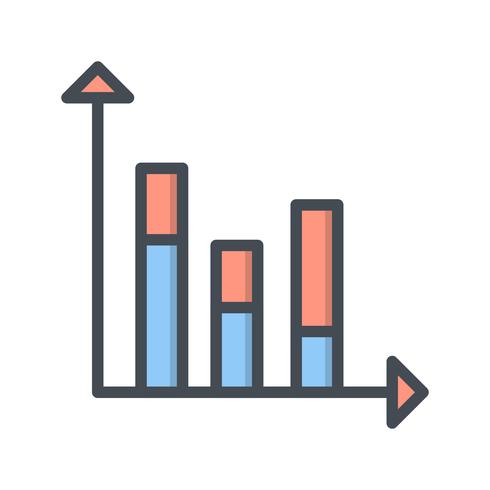 Icona di statistiche vettoriali