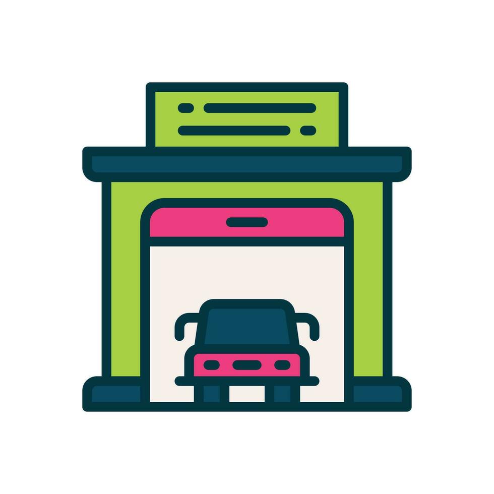 box auto icona. vettore pieno colore icona per il tuo sito web, mobile, presentazione, e logo design.