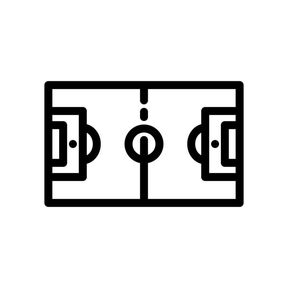 calcio campo icona semplice design stadio icona logo design vettore