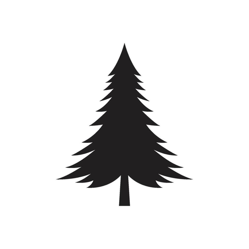 pino albero logo vettore