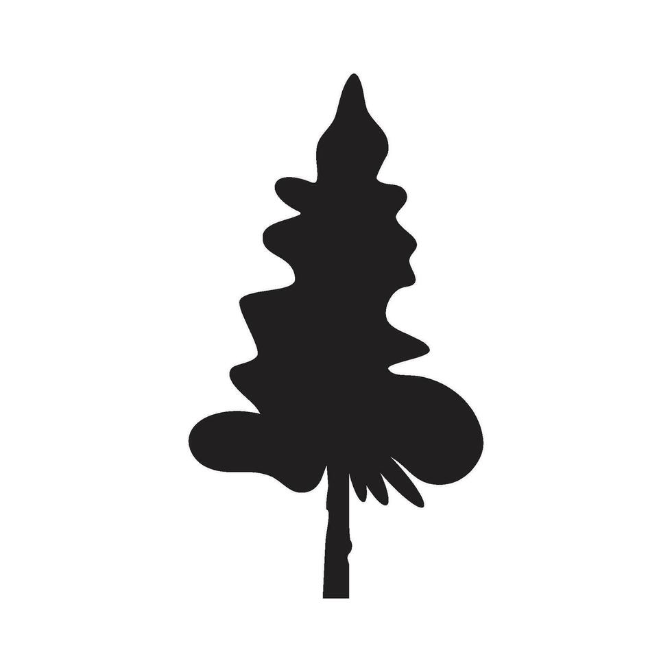 pino albero logo vettore