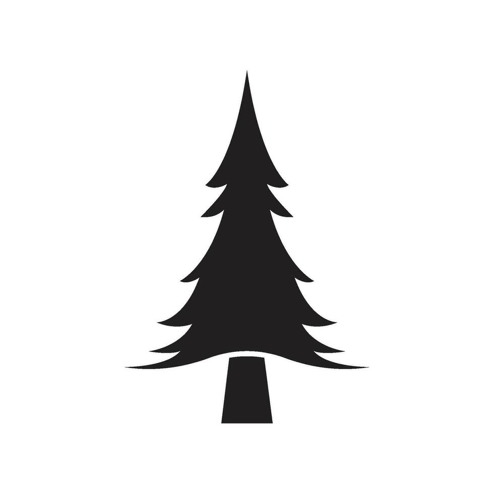 pino albero logo vettore