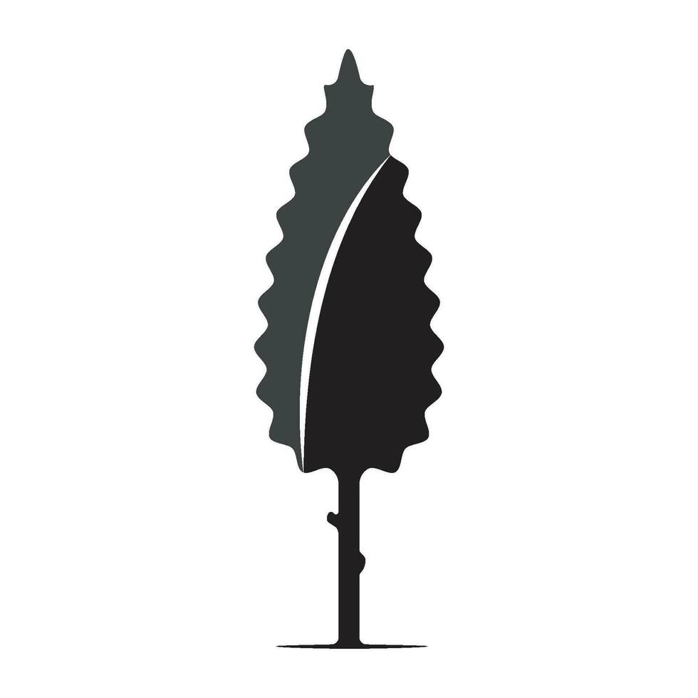 pino albero logo vettore