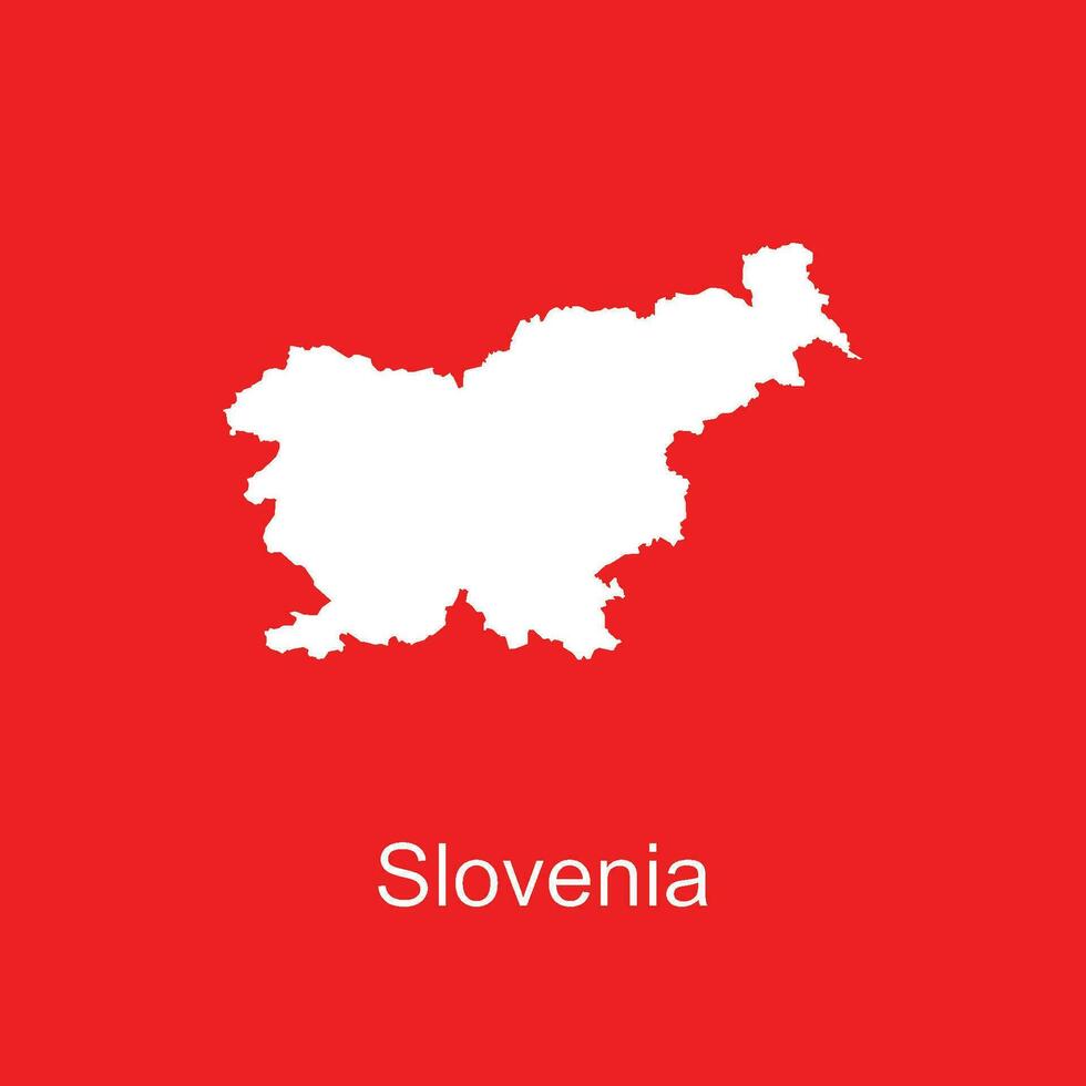 slovenia carta geografica icona vettore