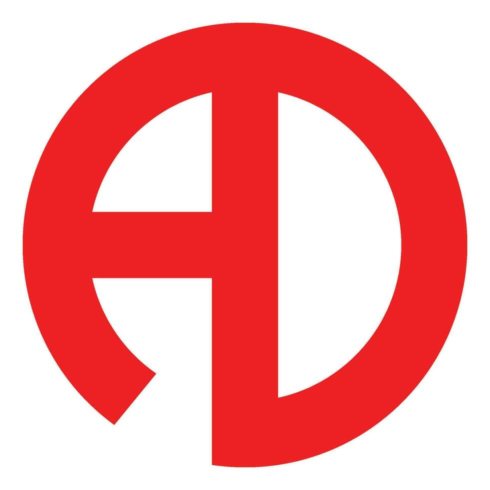 anno Domini lettera logo vettore logo