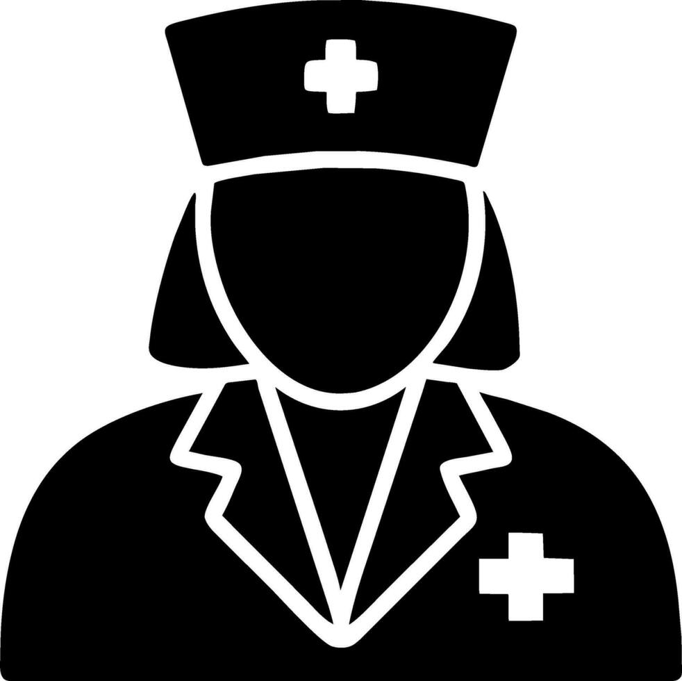 infermiera icona vettore