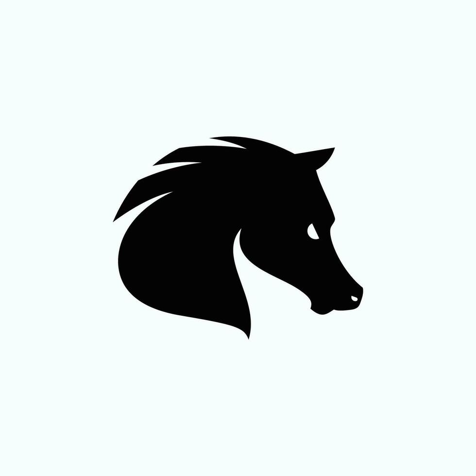 astratto cavallo logo simbolo design illustrazione vettore