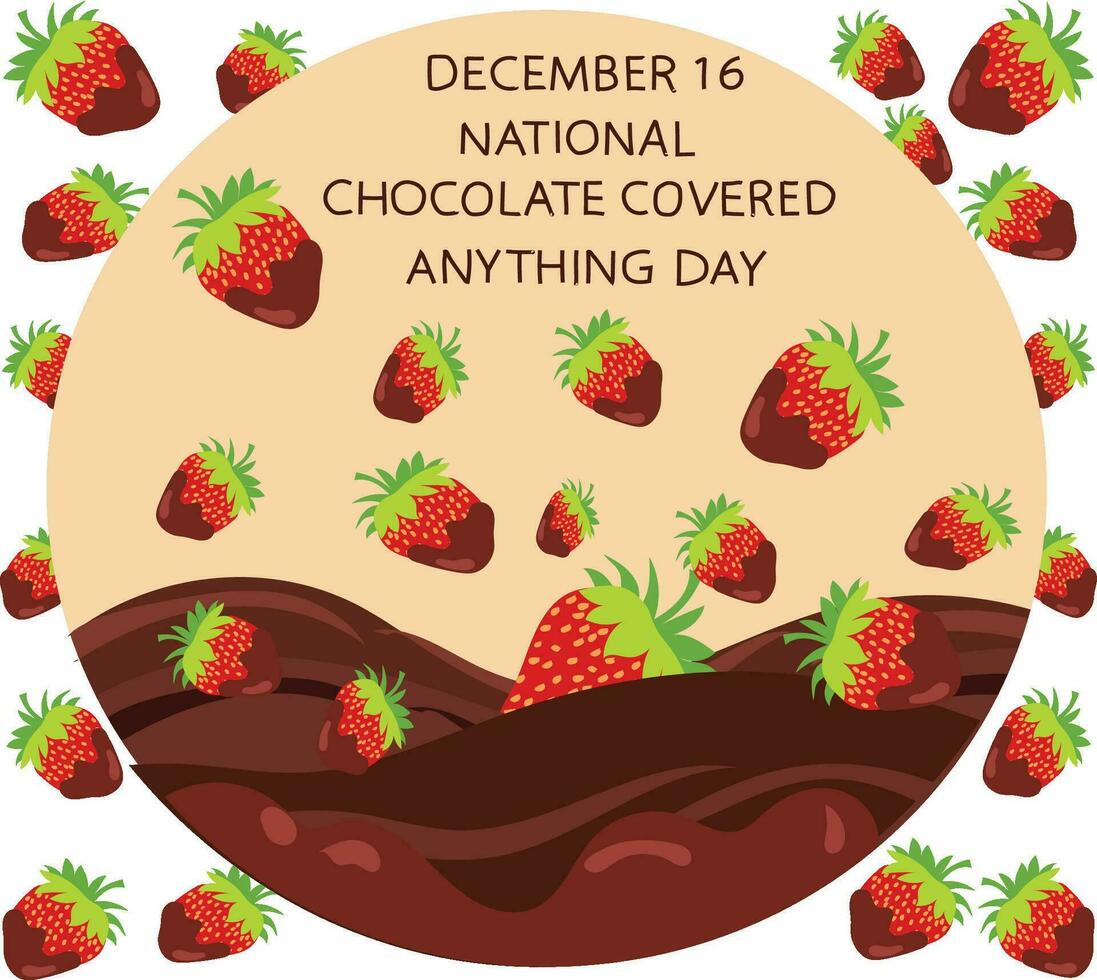 gratuito vettore nazionale cioccolato coperto nulla giorno vettore illustrazione