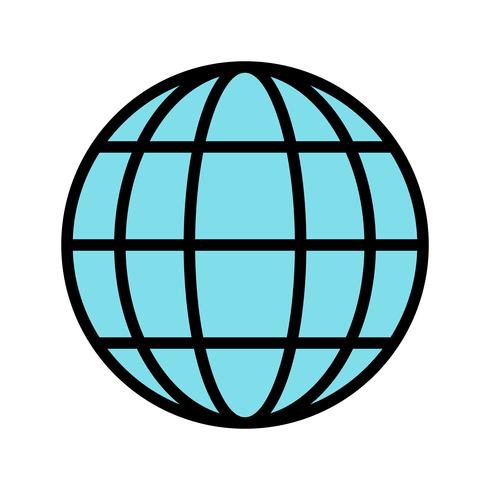 Icona del globo vettoriale
