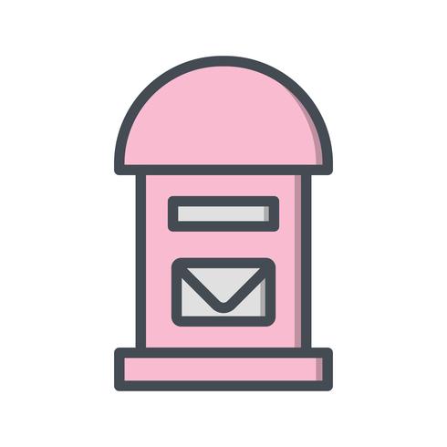 Icona di casella postale vettoriale