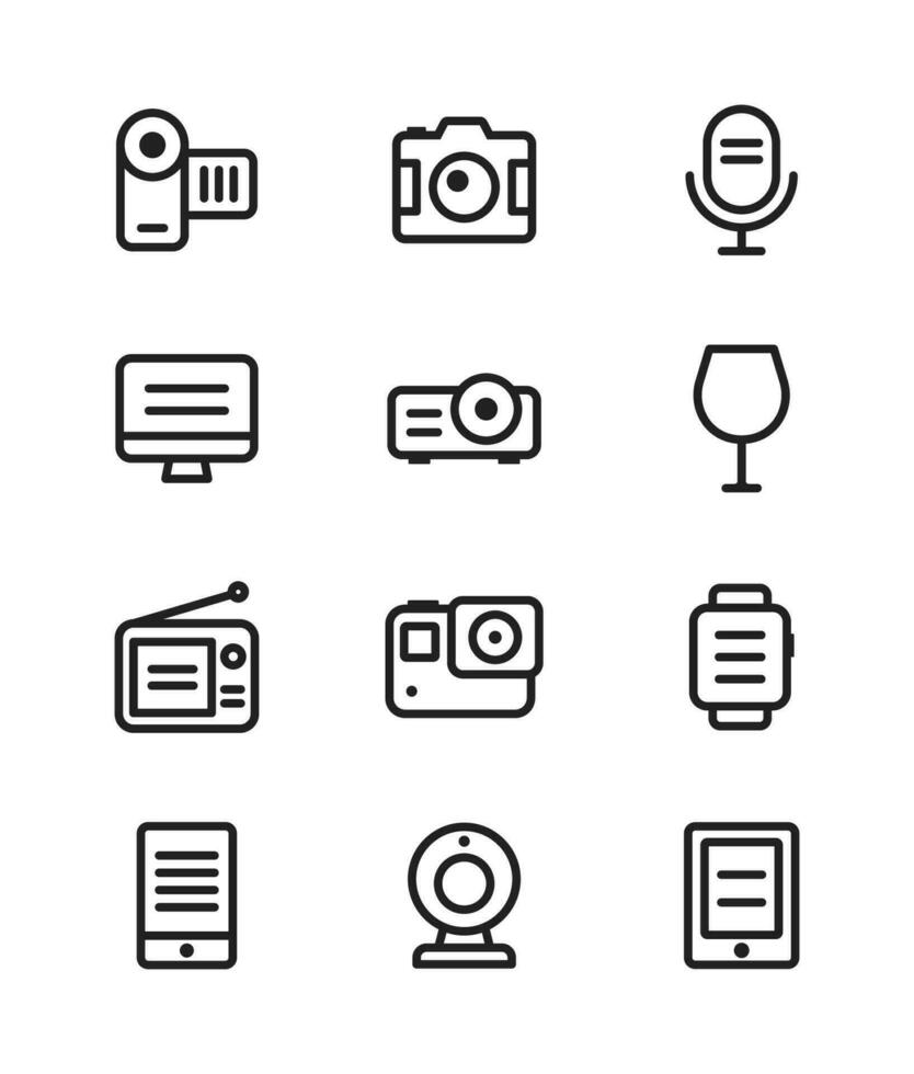 attività commerciale e ragnatela icona impostato sito web impostato icona vettore per computer e mobile