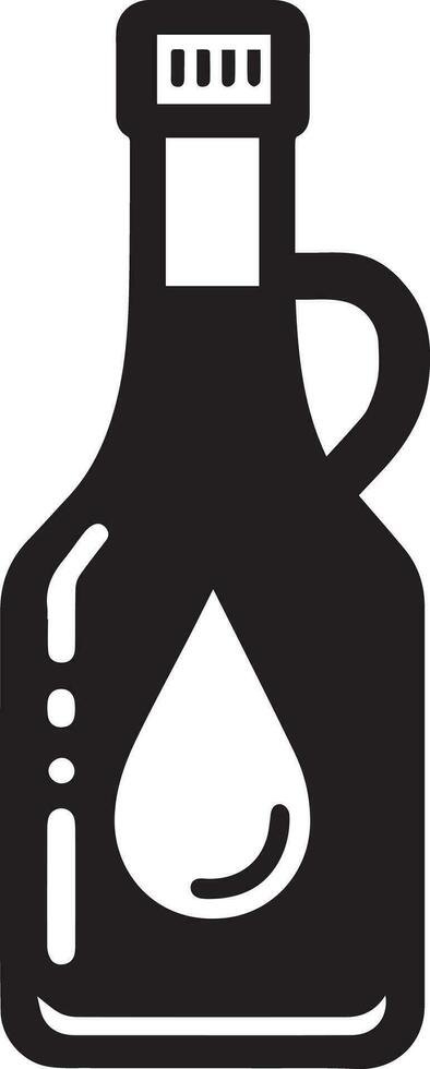 semplice silhouette design di bottiglia, vaso icona, azione vettore, logo isolato su bianca sfondo vettore