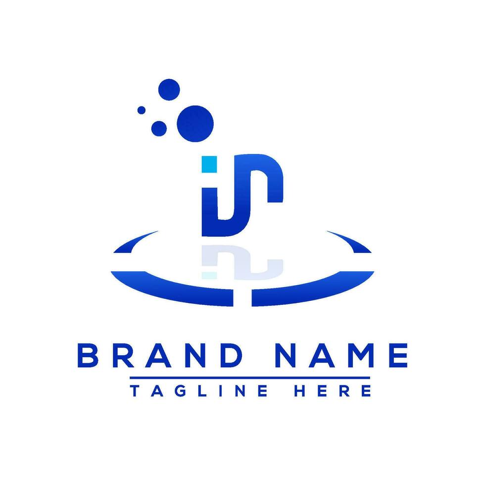 lettera nel blu professionale logo per tutti tipi di attività commerciale vettore