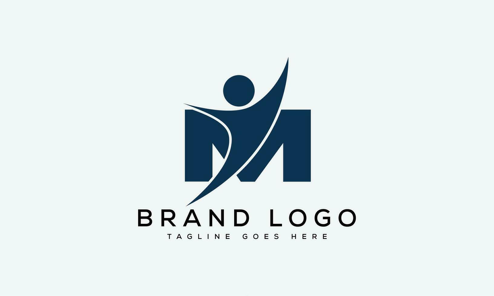 lettera m logo design vettore modello design per marca.