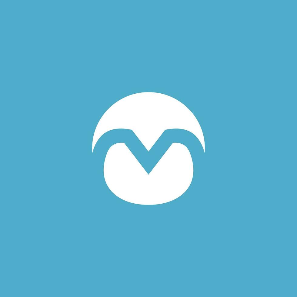 astratto iniziale lettera m logo modello per azienda vettore