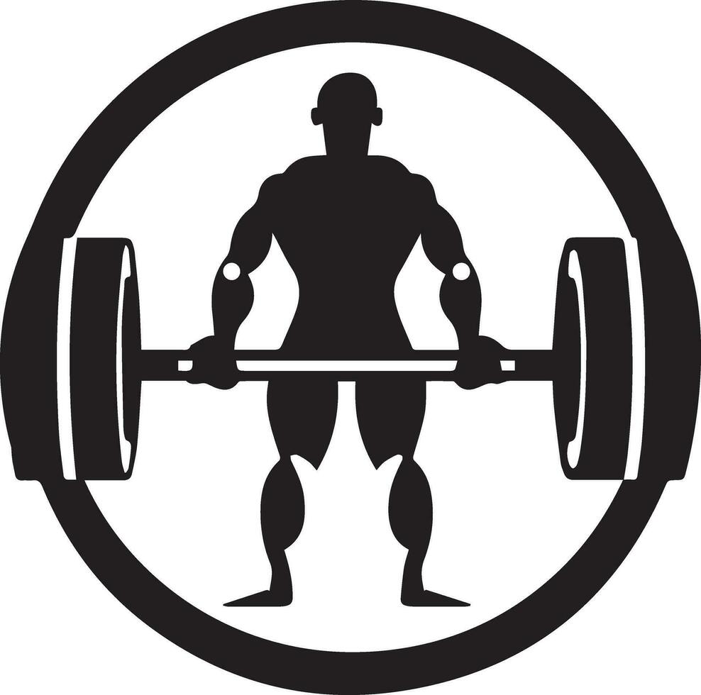 bodybuilding logo vettore silhouette illustrazione 2