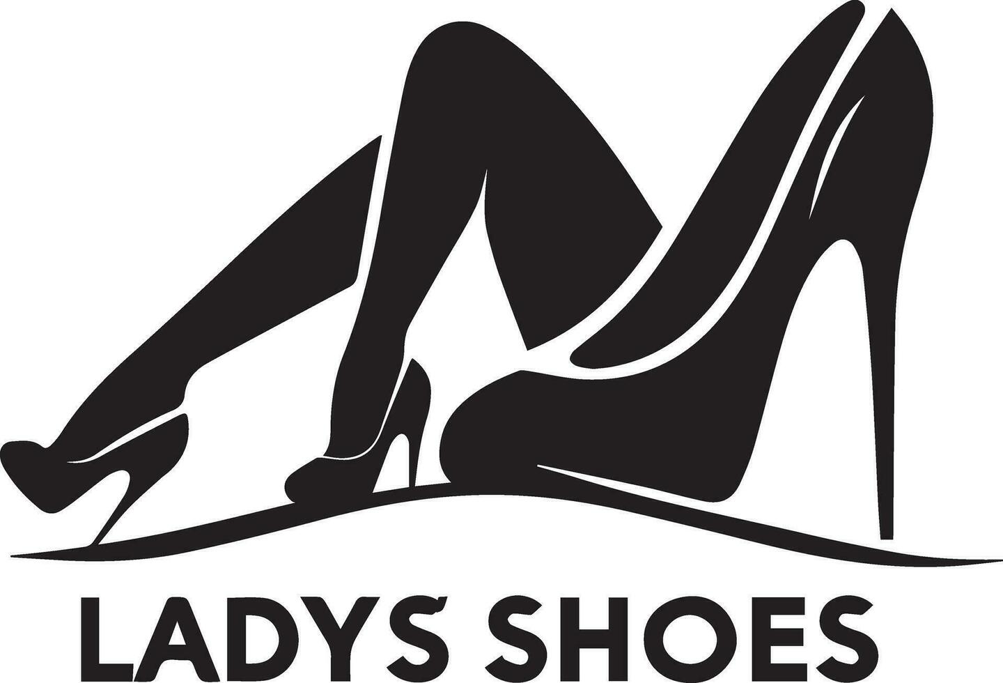 ladys scarpe vettore silhouette
