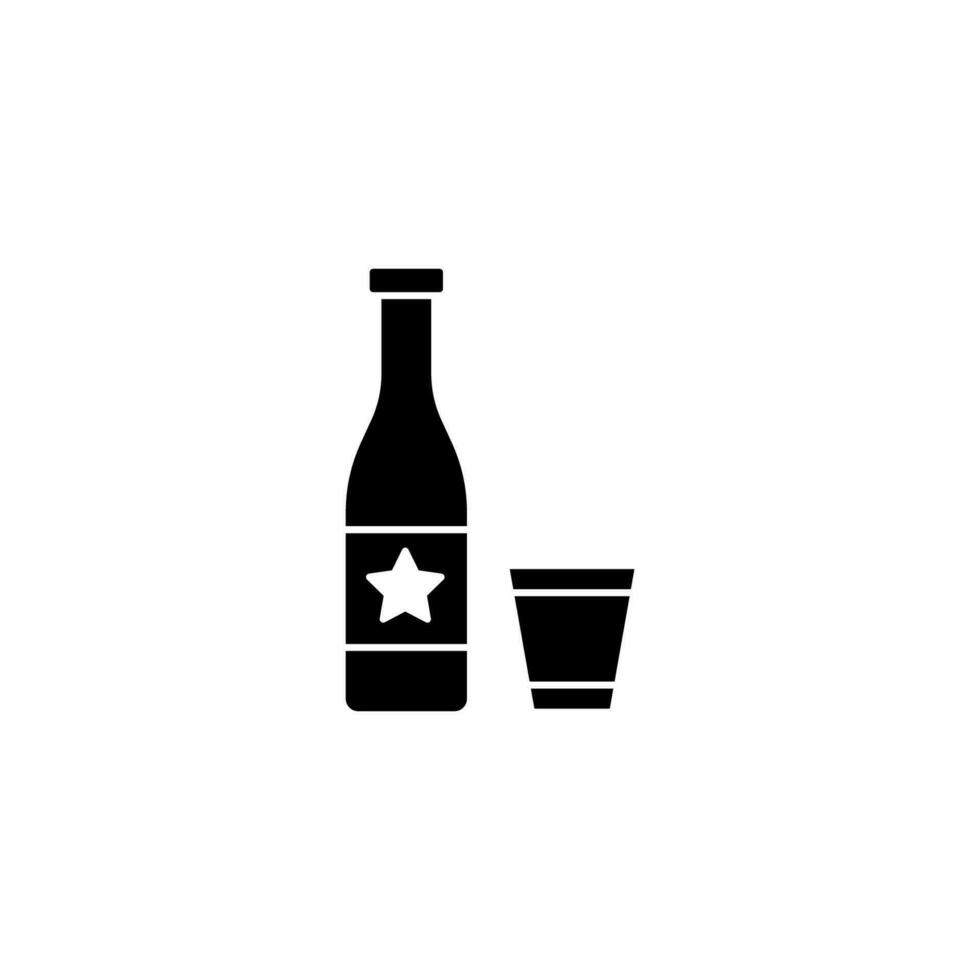 Champagne concetto linea icona. semplice elemento illustrazione. Champagne concetto schema simbolo design. vettore