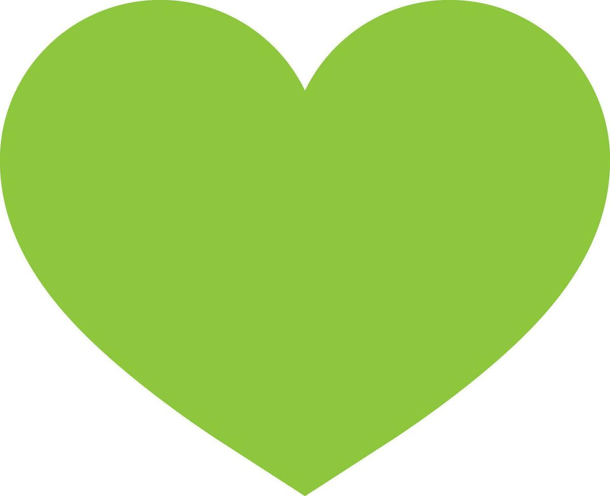 verde cuore icona vettore . verde cuore emoji isolato su bianca sfondo