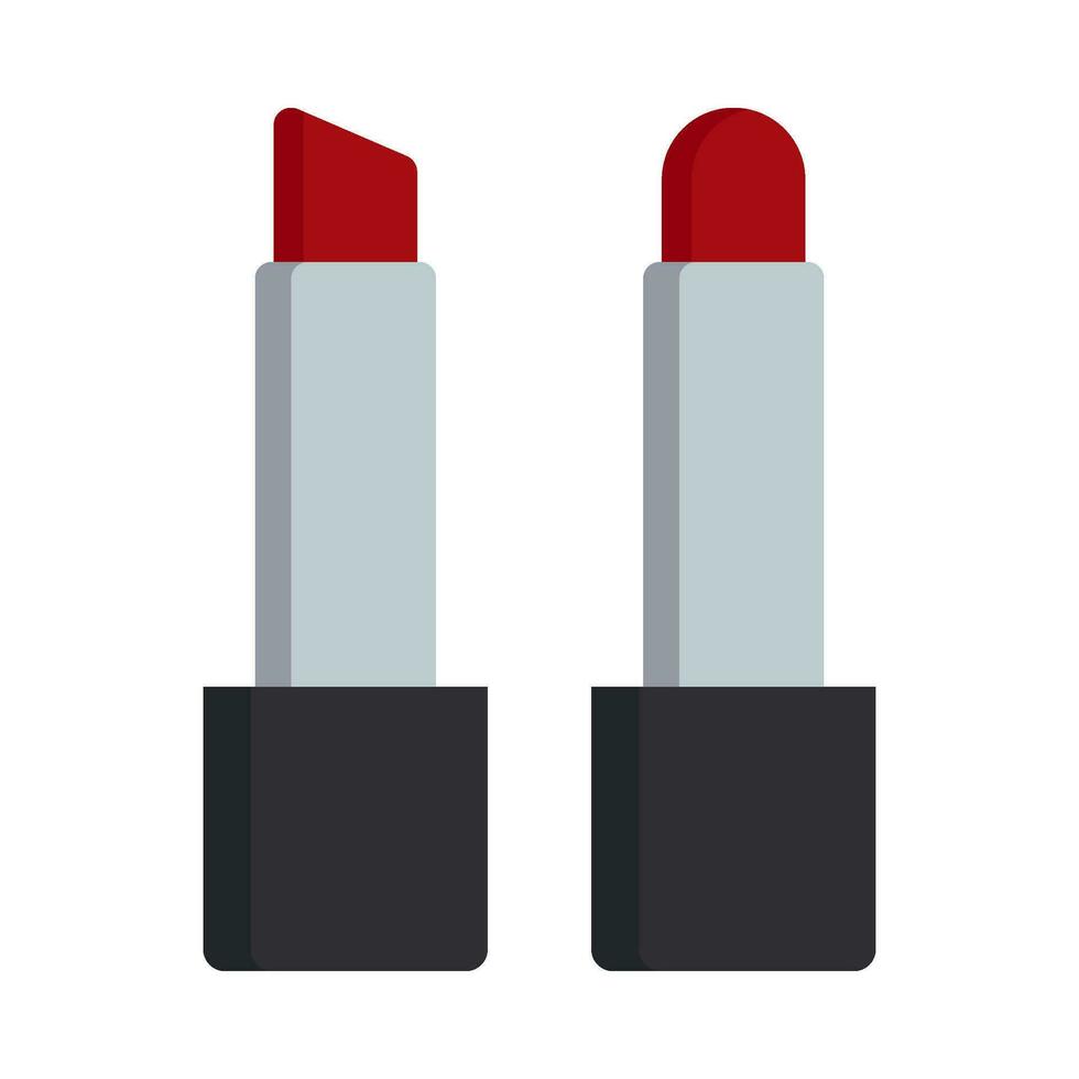 bellezza cura rossetto piatto illustrazione vettore