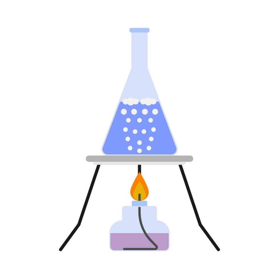 laboratorio attrezzatura coppa piatto illustrazione vettore