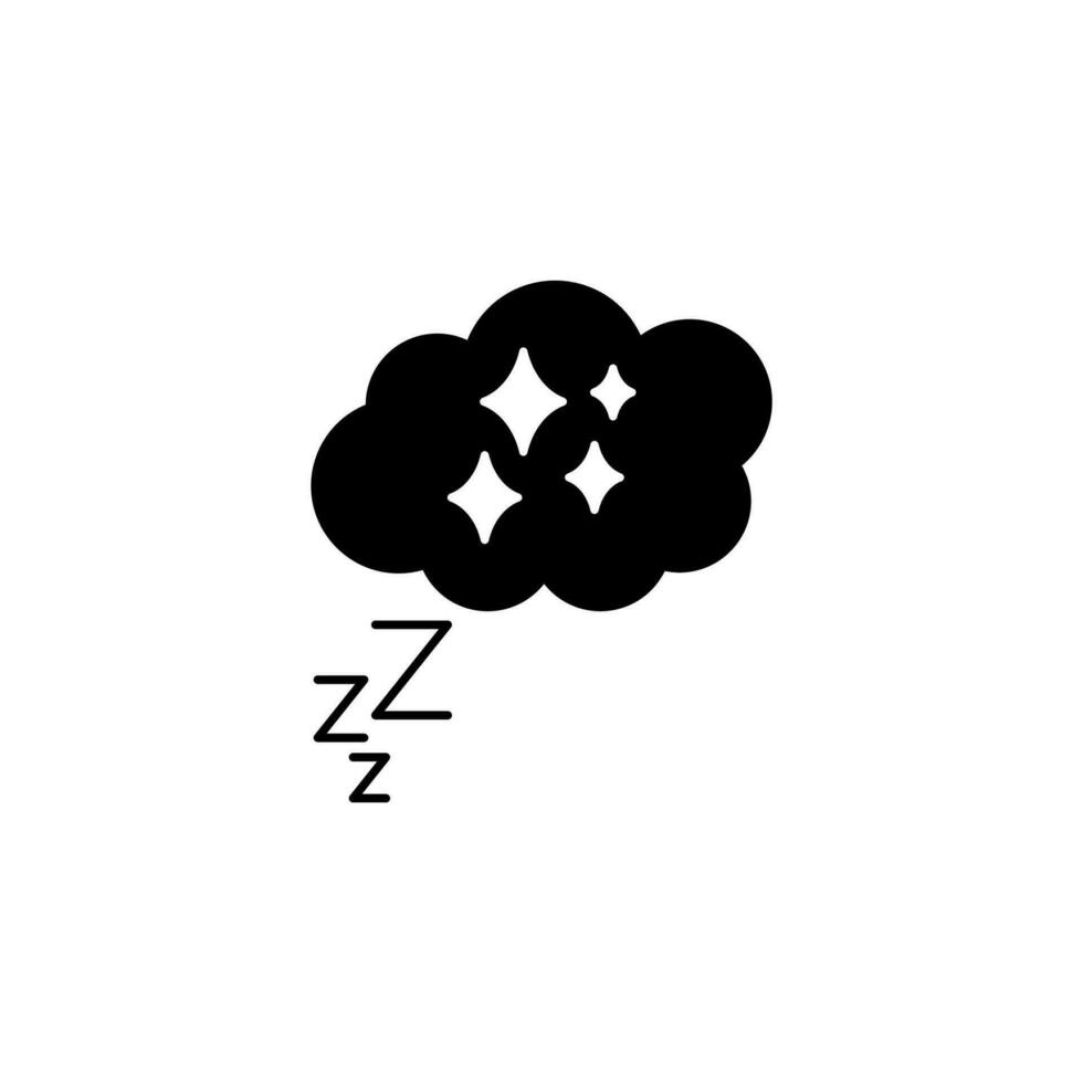 sognare concetto linea icona. semplice elemento illustrazione. sognare concetto schema simbolo design. vettore
