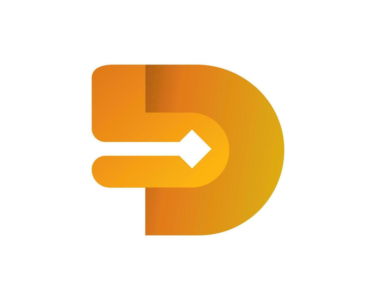 d Tech e tecnologia logo design vettore modello
