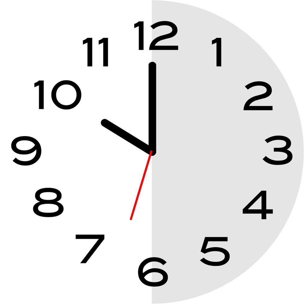 Icona orologio analogico ore 10 vettore