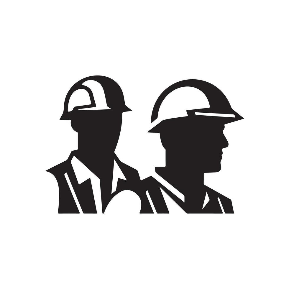 costruzione lavoratori logo vettore